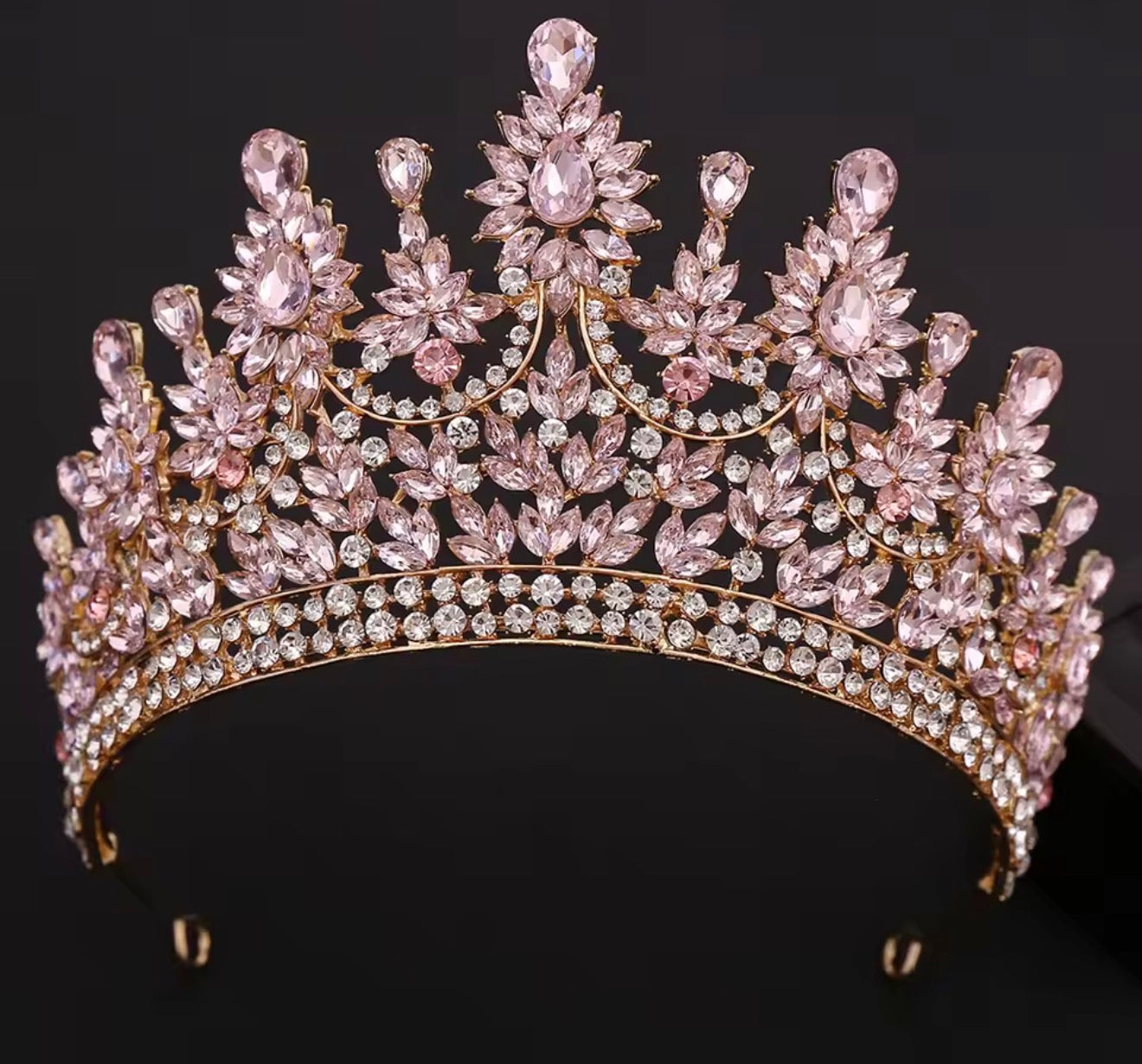 LC26072| Pink & Gold Crown III