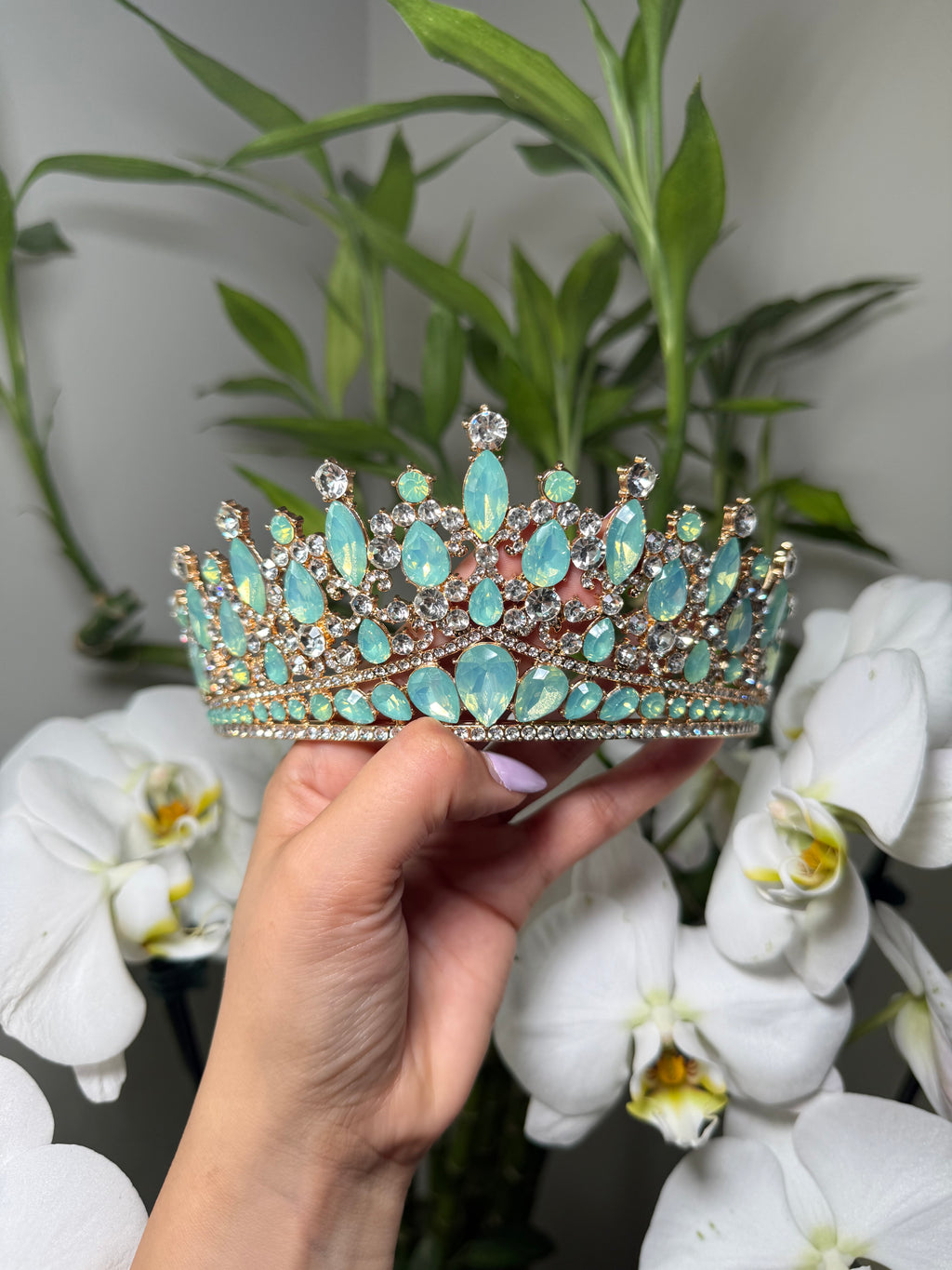 LC26080| Sage Gold Crown II