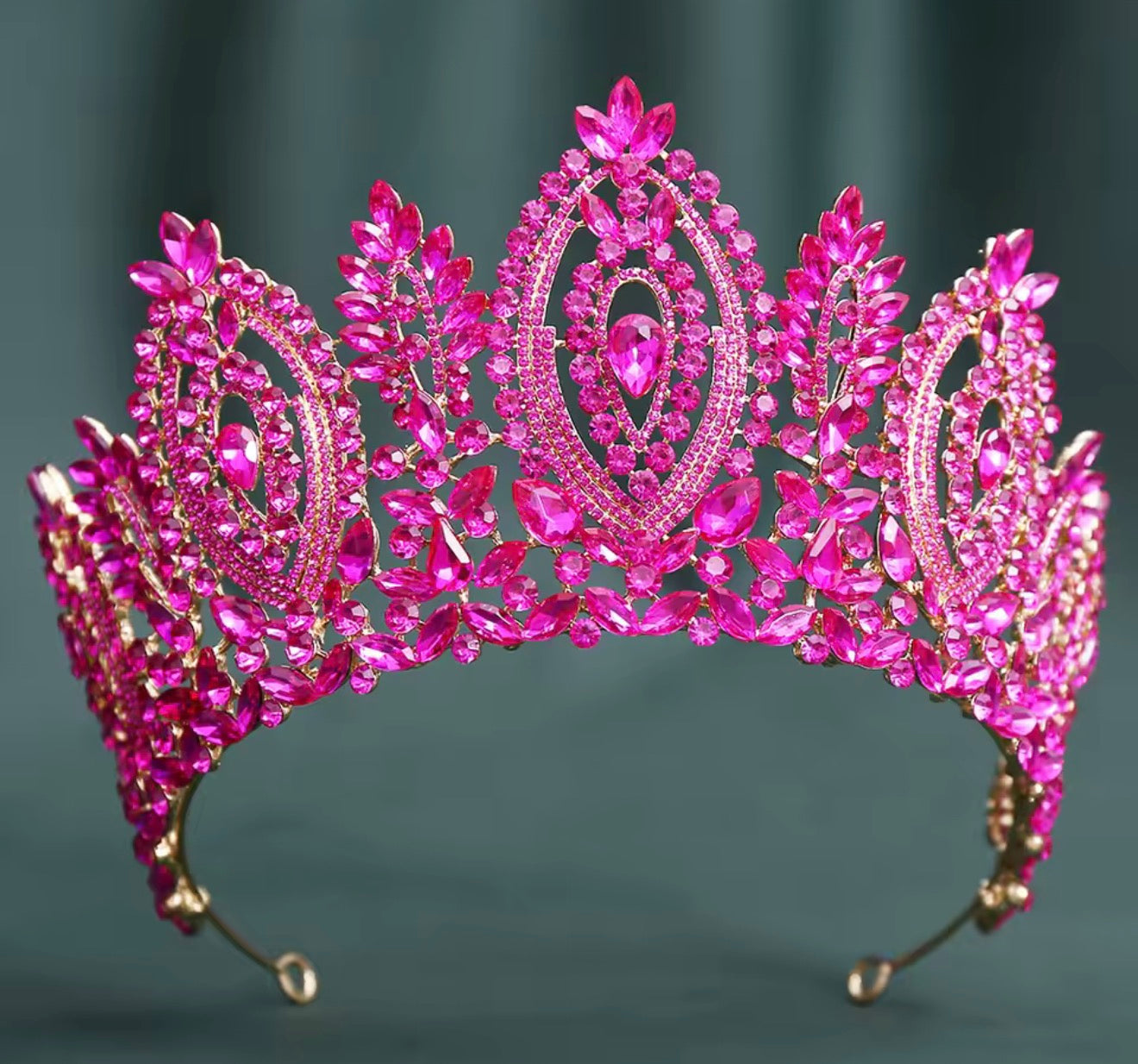 LC26076| Fuchsia Gold Crown